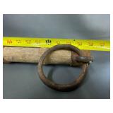 Vintage Wooden Horse Yoke with Iron Rings