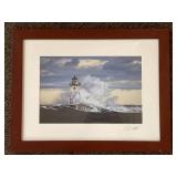Lighthouse Breaker Signed Photo by David Barthel