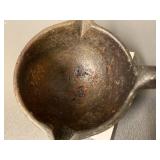 Vintage Metal Casting Ladle and Pot Set for Metalworking