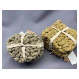 NEW Creative Co-op Handmade Cotton Coaster Sets
