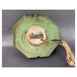 Vintage Hammond Electric Wall Clock Octagonal Metal
