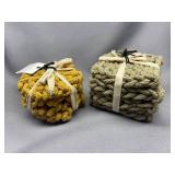 NEW Lauras Hallmark Cotton Coaster Sets - Creative Co-op