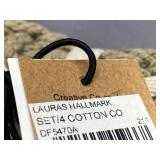 NEW Lauras Hallmark Cotton Coaster Sets - Creative Co-op