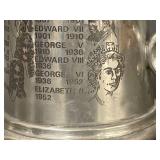 Pinder Bros English Pewter Monarchs Tankard Elizabeth II