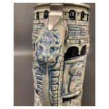 Vintage German Beer Stein with Castle Scene