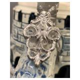 Vintage German Beer Stein with Castle Scene