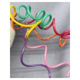 Large Handmade Art Doll with Vibrant Dress Signed by Artist