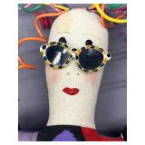 Large Handmade Art Doll with Vibrant Dress Signed by Artist