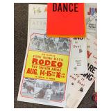 Vintage Signs & Posters incl. Square Dance, Rodeo, and Twins Posters Lot