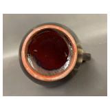 Vintage Ceramic Pitcher and Matching Basin Set Multicolor