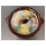 Vintage Ceramic Pitcher and Matching Basin Set Multicolor