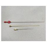 Vintage Decorative Hatpins Lot