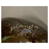 Handcrafted PlanetA Ceramic Bowl Turquoise Drip Glaze