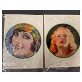 Vintage Art Deco Style Women Portrait Art Prints Lot 80+