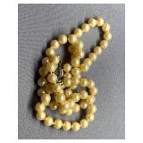 Classic Faux Pearl Necklace with Sterling Silver 925 Clasp