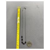 Sterling Silver 925 Garnet Necklace Elegant Design