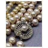 Elegant Faux Pearl Necklace and Bracelet Jewelry Lot Collection