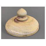 Artist Signed Handmade Textured Glaze Jar with Lid