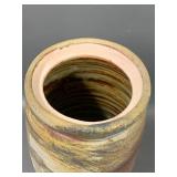 Artist Signed Handmade Textured Glaze Jar with Lid