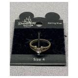 Disney Sterling Silver 925 Mickey Mouse Ring Size 4