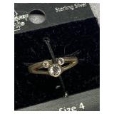 Disney Sterling Silver 925 Mickey Mouse Ring Size 4