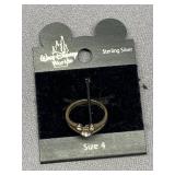 Disney Sterling Silver 925 Mickey Mouse Ring Size 4