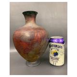 Unique Raku Pottery Textured Artistic Vase Ð Rustic Decorative Piece