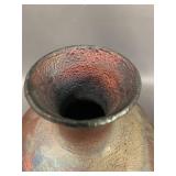 Unique Raku Pottery Textured Artistic Vase Ð Rustic Decorative Piece