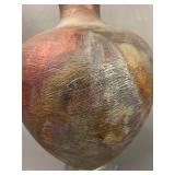 Unique Raku Pottery Textured Artistic Vase Ð Rustic Decorative Piece