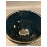 Artisan Crafted Ceramic Vase and Goblet Set - Leaf Floral Abstract