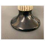 Artisan Crafted Ceramic Vase and Goblet Set - Leaf Floral Abstract