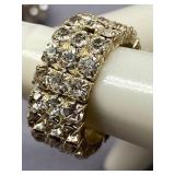 Vintage Costume Jewelry Ring Collection - 5pcs Assorted Gems