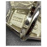 Vintage Costume Jewelry Ring Collection - 5pcs Assorted Gems