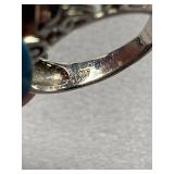 Vintage Costume Jewelry Ring Collection - 5pcs Assorted Gems