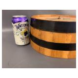 Vintage 1979 Klemme Coop Grain Company Barrel Lid Clock