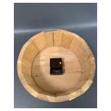 Vintage 1979 Klemme Coop Grain Company Barrel Lid Clock