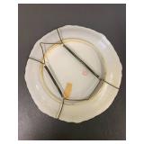 Set of 4 Vintage Decorative Floral Plates