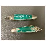 Vintage Coca-Cola Pepsi-Cola Pocket Knives Set