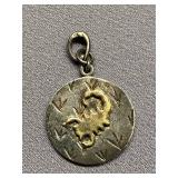 Sterling Silver Scorpion Zodiac Pendant Charm 925