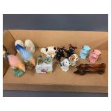 Vintage Ceramic Animal Salt Pepper Shaker Collection incl. Nodder