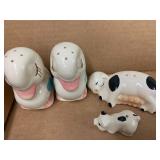 Vintage Ceramic Animal Salt Pepper Shaker Collection incl. Nodder