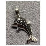 Sterling Silver 925 Dolphin Pendant