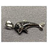 Sterling Silver 925 Dolphin Pendant
