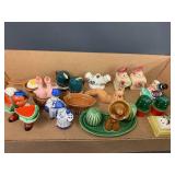 Vintage Ceramic Salt and Pepper Shakers Collection Unique Designs