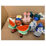 Vintage Ceramic Salt and Pepper Shakers Collection Unique Designs