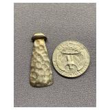 Vintage Signed .925 Sterling Silver Hammered Pendant