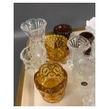 Mixed Lot of Vintage Match / Toothpick Holder Glassware and Ceramic Collectibles
