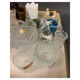 Mixed Lot of Vintage Match / Toothpick Holder Glassware and Ceramic Collectibles