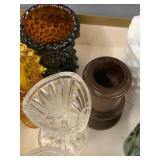 Mixed Lot of Vintage Match / Toothpick Holder Glassware and Ceramic Collectibles