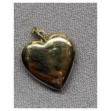 Heart-Shaped 1/20 14k Gold-Filled Locket with Floral Design